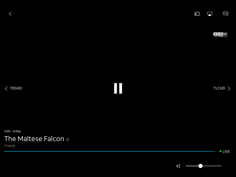 The player controls are at least easy to read.